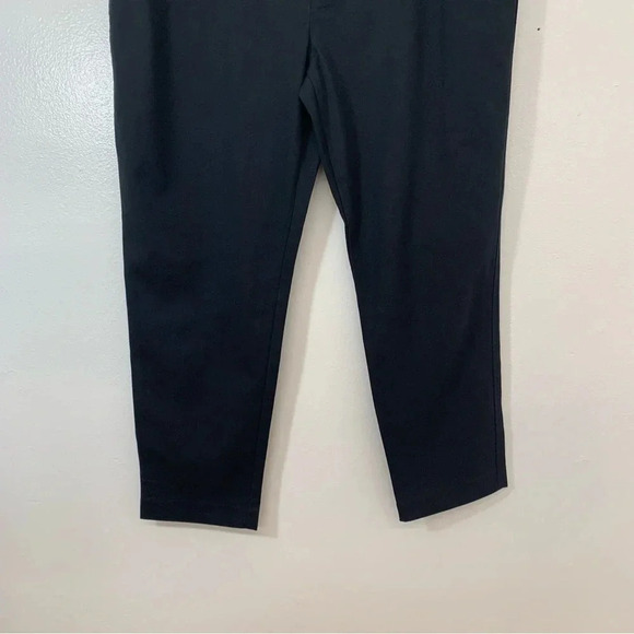 Talbots Pants Woman Size 12 Petite  Hampshire Black Crop Taper  Work Casual - Picture 3 of 12